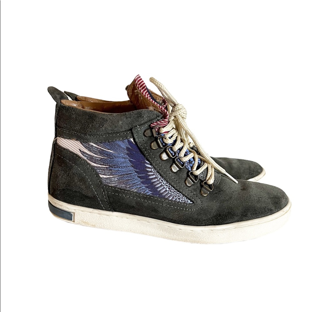 INKKAS Bald Eagle Leather Camping Boots Size 9